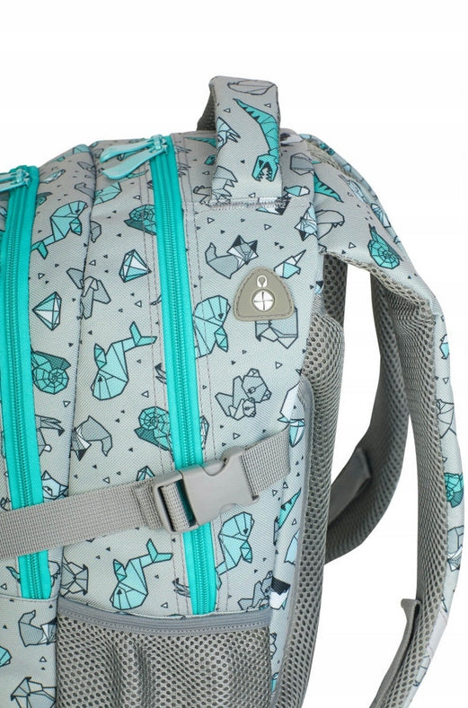 School Backpack Three-chamber Animals Head Astra Brand Head