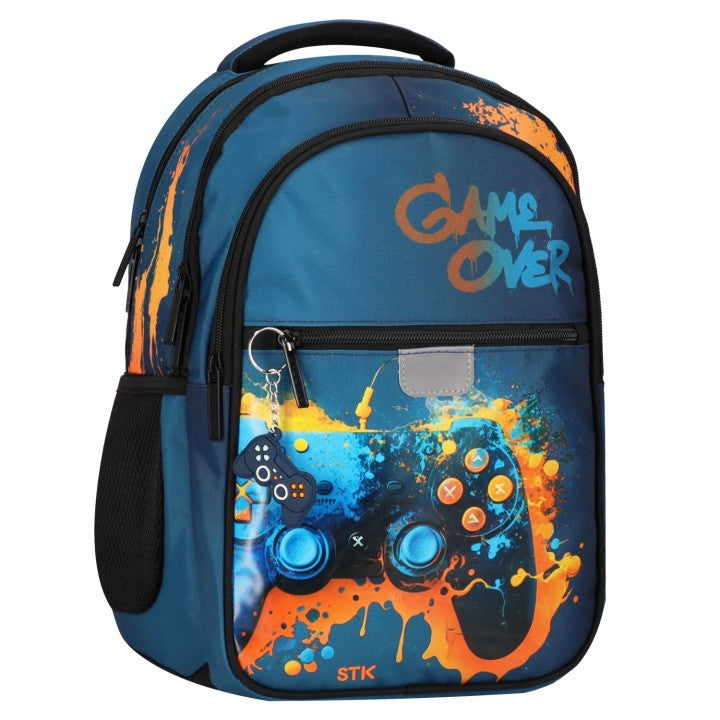 School Backpack Youth Class 3+ Multi-Chamber Gaming Pad