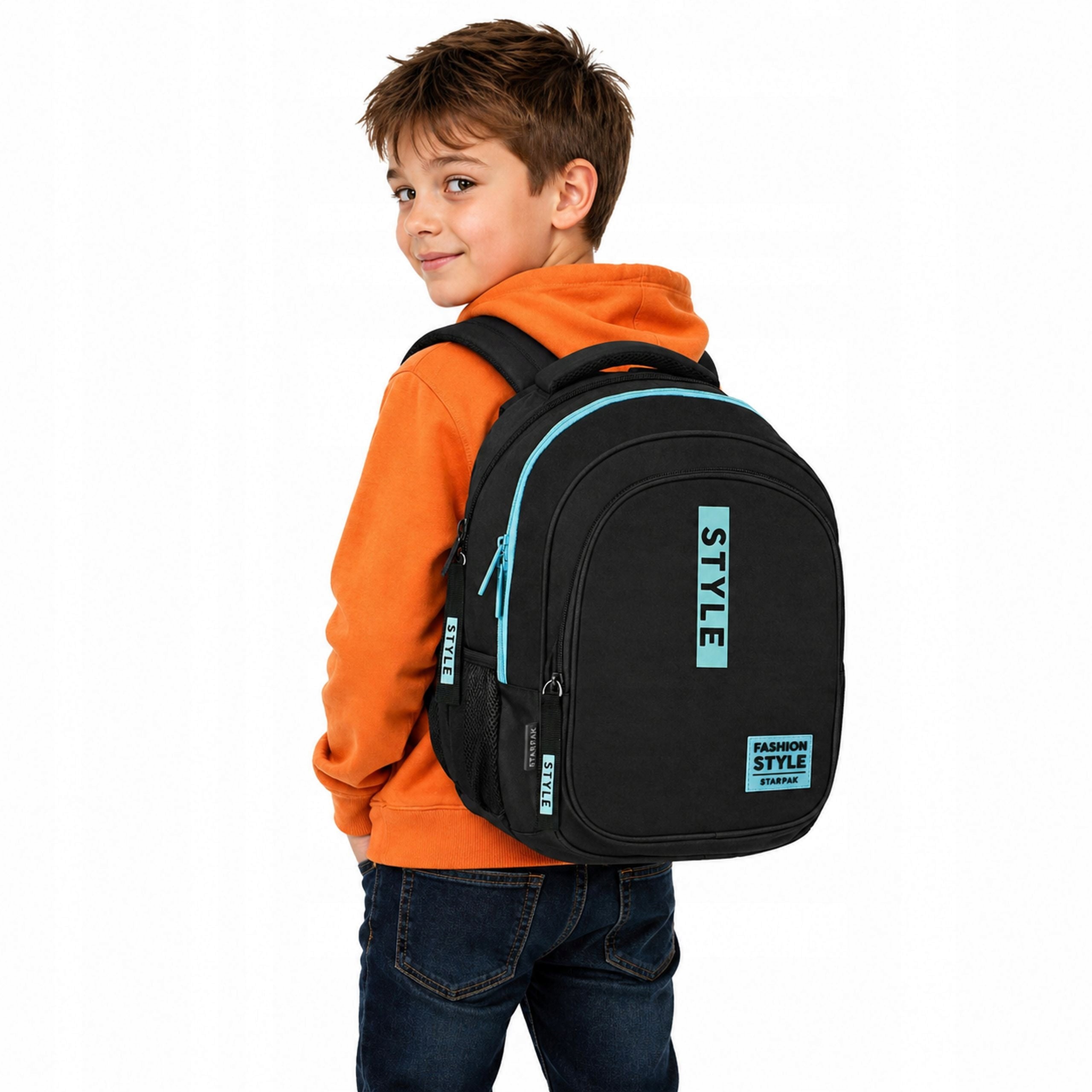 School Backpack Youth Large 26 l Multi-chamber Black model STYLE Manufacturer code 507685