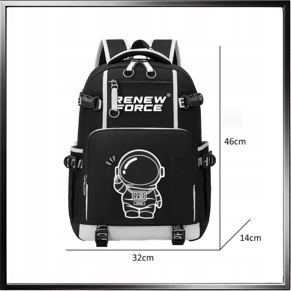 School Backpack Youth Multi-Chamber Black 34L Waterproof For Laptop EAN (GTIN) 5905999036946