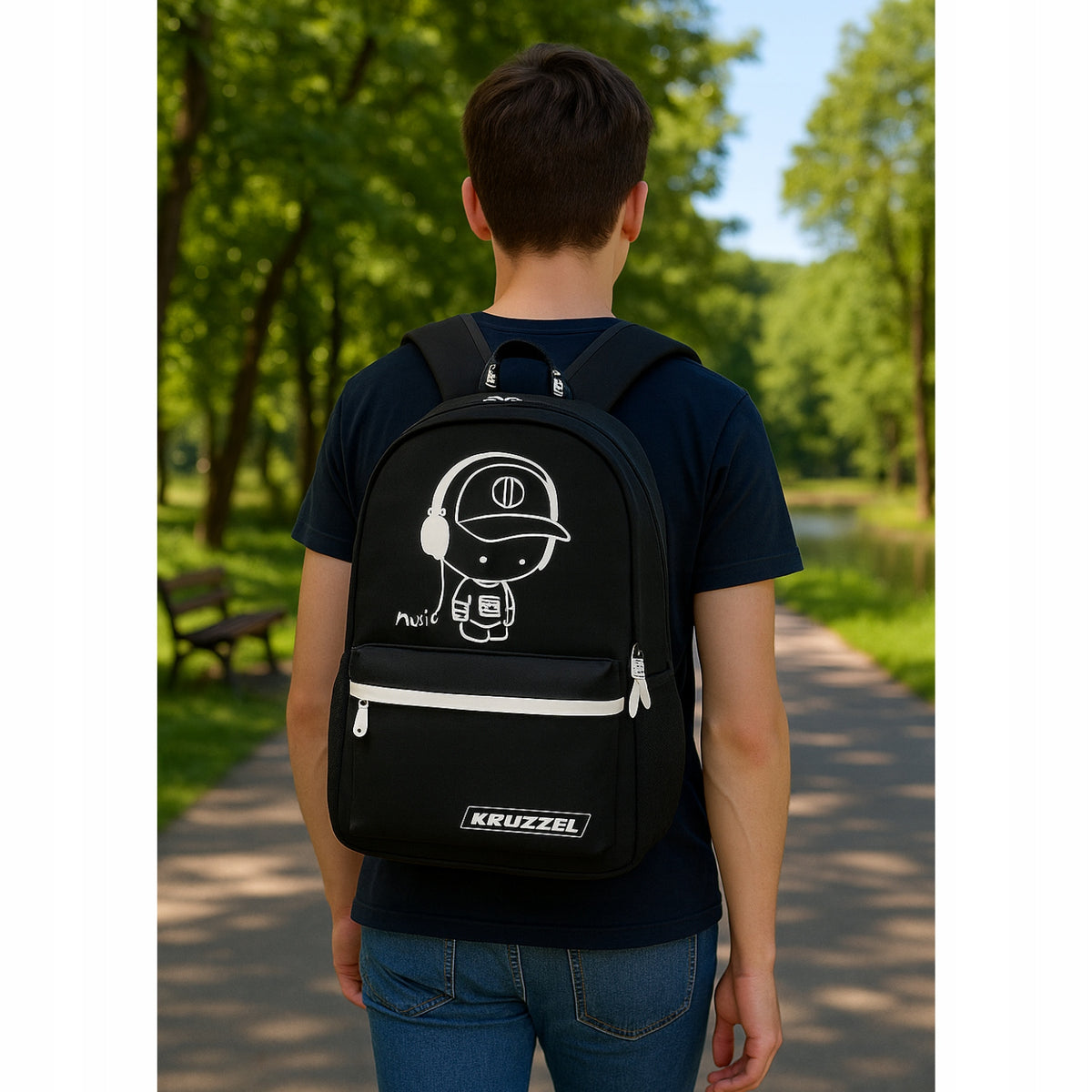 School Backpack Youth Reflectors USB Pencil Case for Boy Girl Manufacturer code 5903794905030