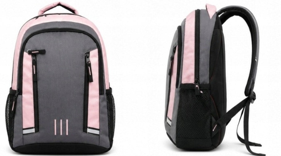 School Backpack Youth Urban Ergonomic Reflective Pink-Grey Manufacturer code 5908019008299