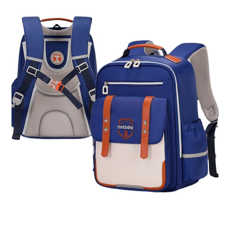 School Backpack for Kids Boys and Girls Blue Lightweight