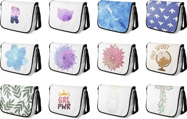 School Courier Bag 36x29 cm Blind Bag A4 Laptop 15" PATTERN SURPRISE