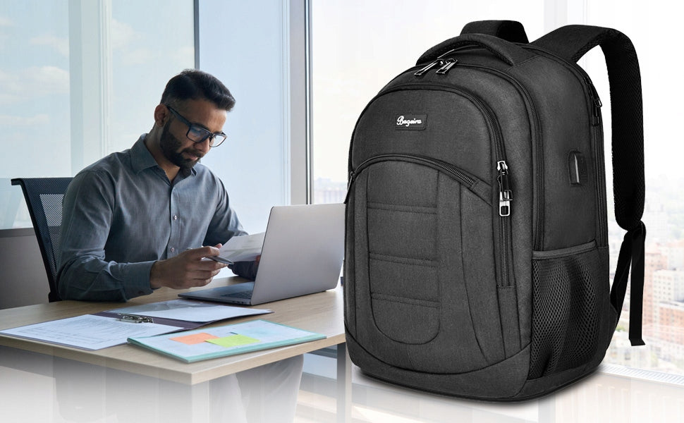 School Laptop Backpack Hand Luggage USB Waterproof Polyester Strong EAN (GTIN) 5017416826938