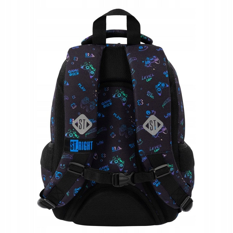 School Set BACKPACK Pencil Case Bag Pad Controller Joystick Splash Brand St.Right