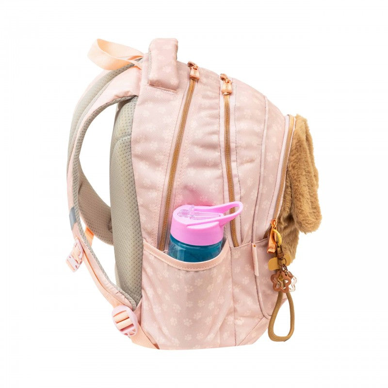 School Set BACKPACK Pencil Case Bag Plush Dog with Ears Fluffy Puppy Brand AstraBag