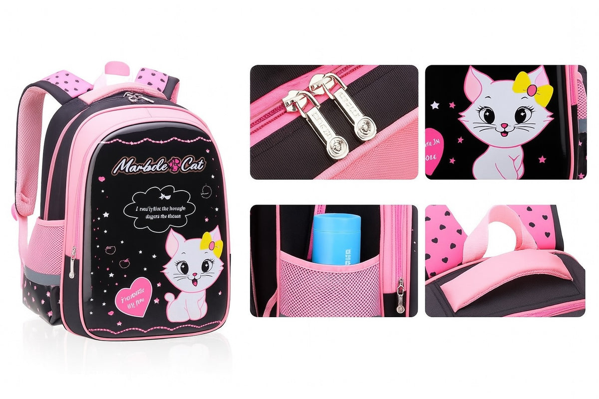 School Set Pink Cat Backpack Bag Pencil Case | 3in1 (D016) EAN (GTIN) 5909000862920