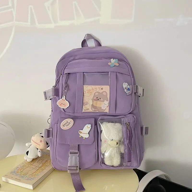 School Set School Backpack School Pencil Case Keychains Pins (D087) EAN (GTIN) 5903794635029
