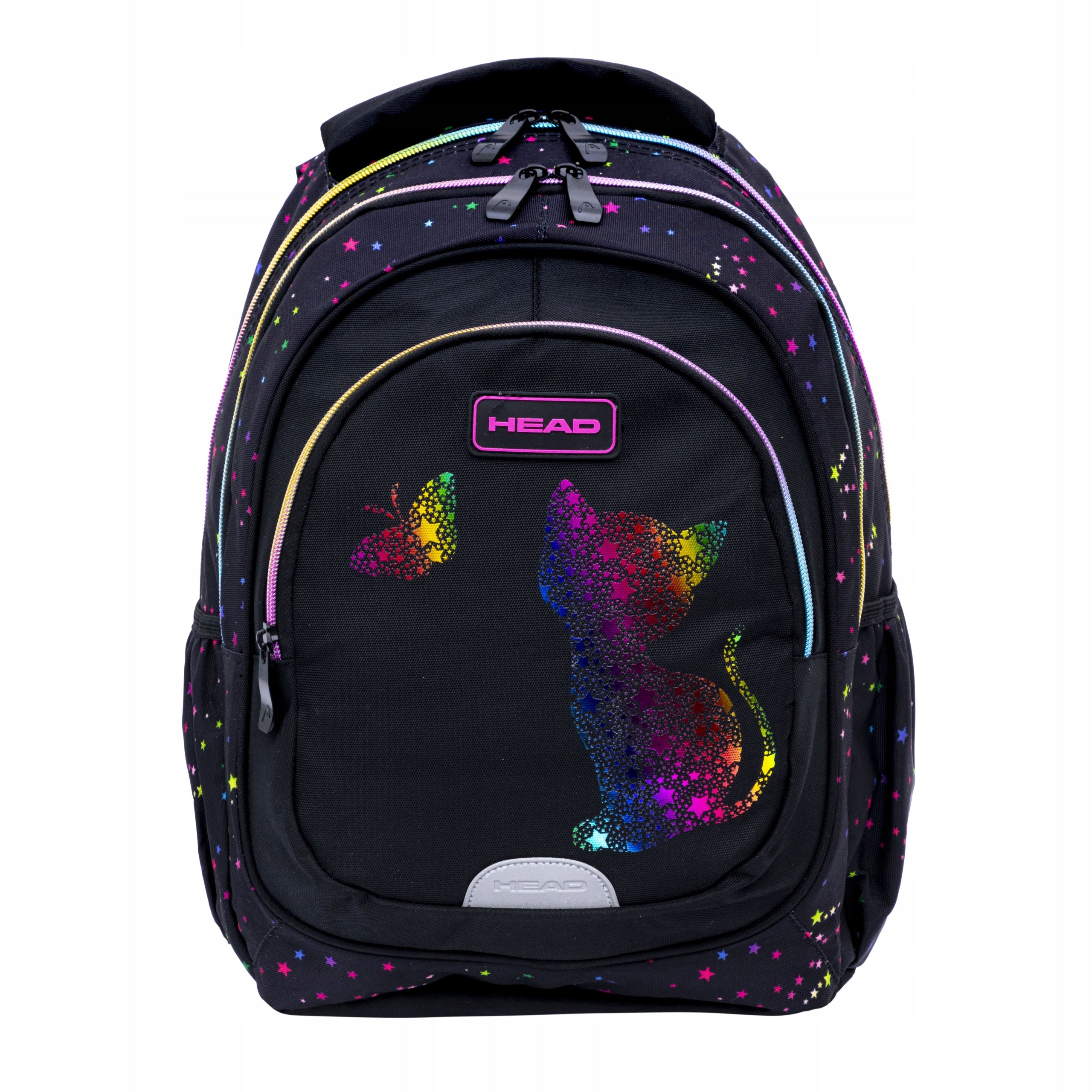 School backpack 3 compartments Head Rainbow kitty, AB330 for girls class 1-3