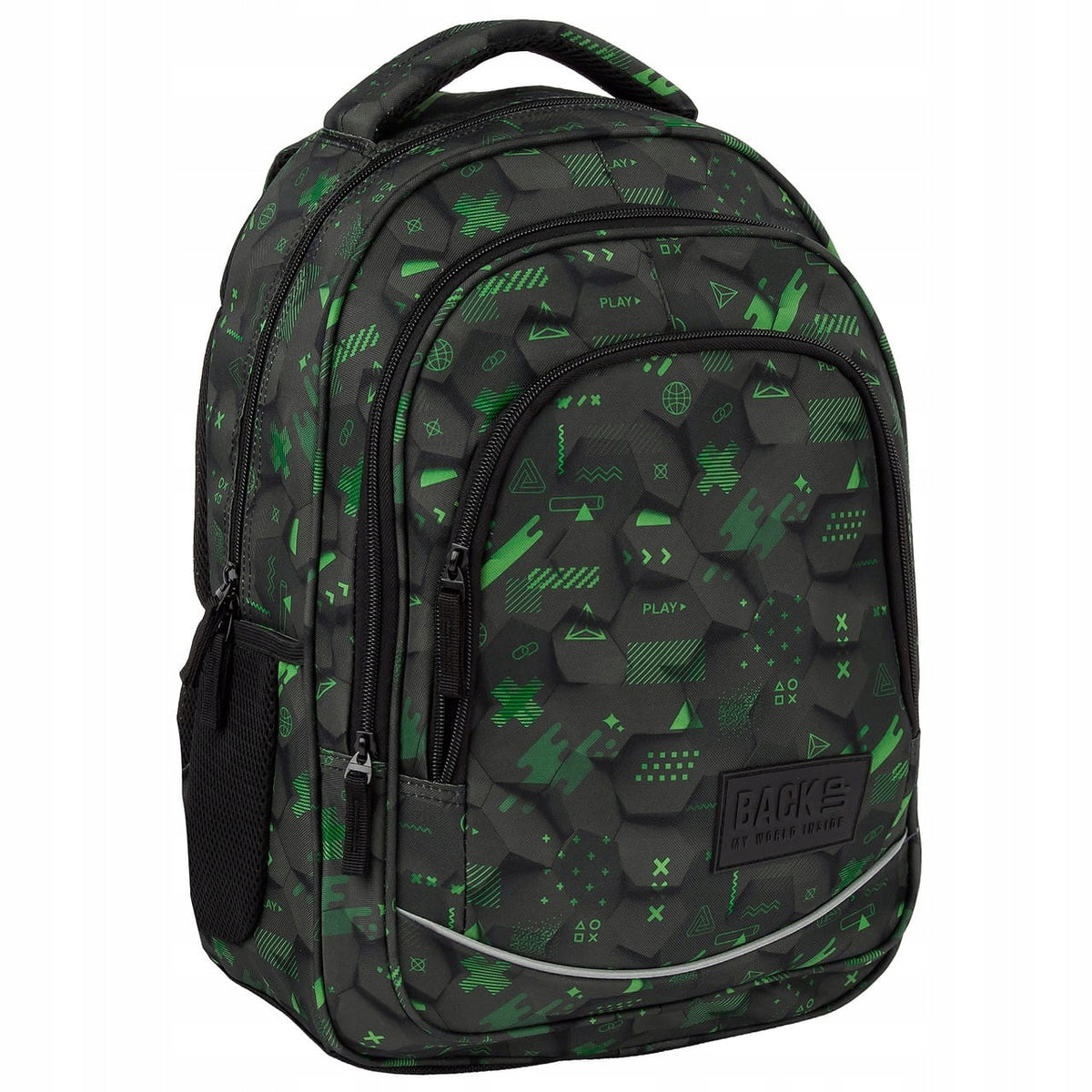 School backpack 3D BACKUP black, ergonomic 26L EAN (GTIN) 5906601701573