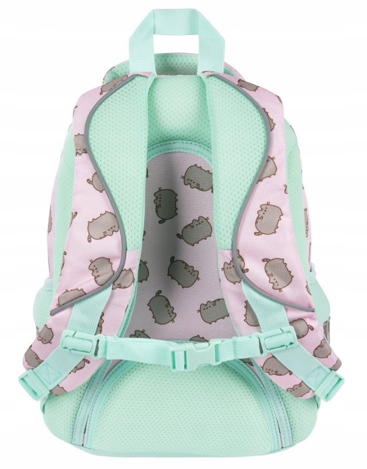 School backpack 4 compartment St.Majewski Pusheen Pink for girls Brand St. Majewski