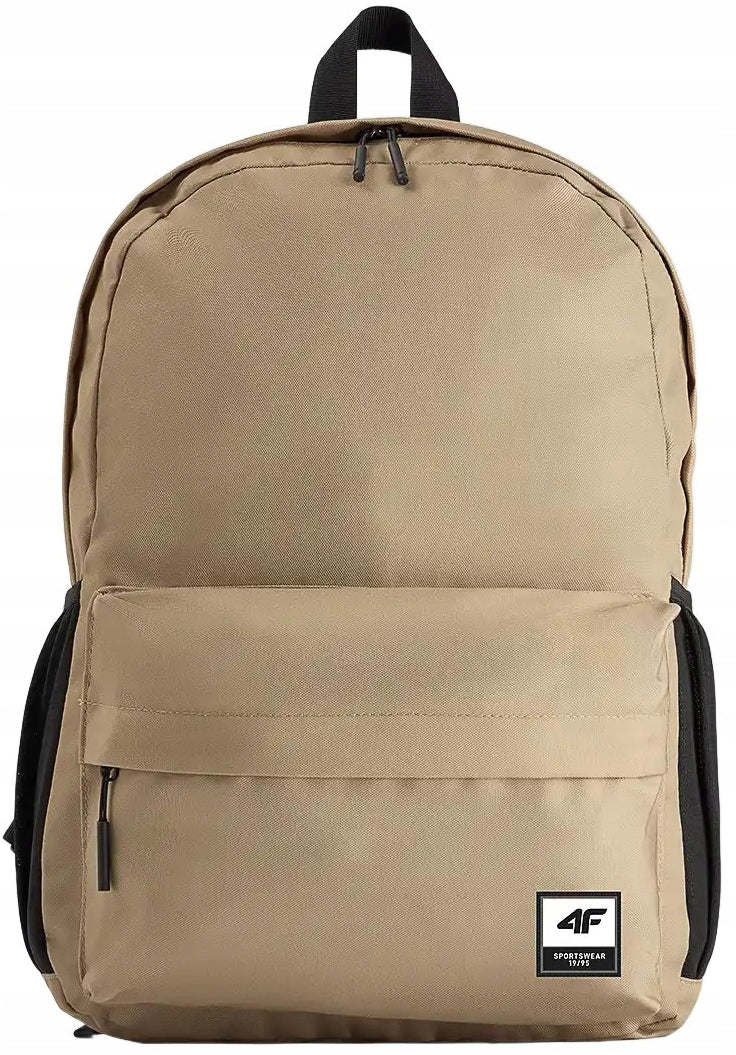School backpack 4F sports, urban BACU609 83S beige 18L
