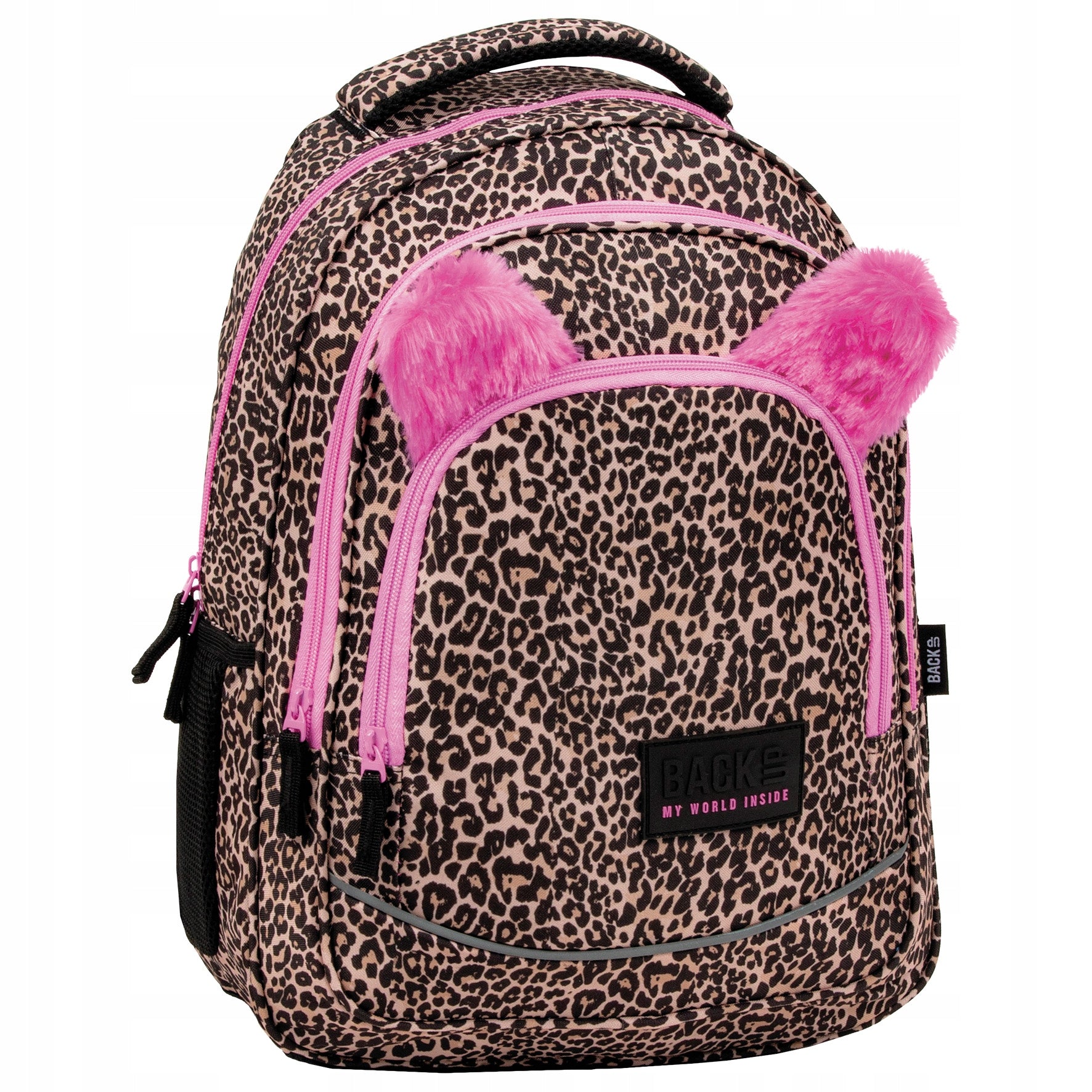 School backpack Back Up in leopard print with ears LAMPART X05 Manufacturer code PLB5X05