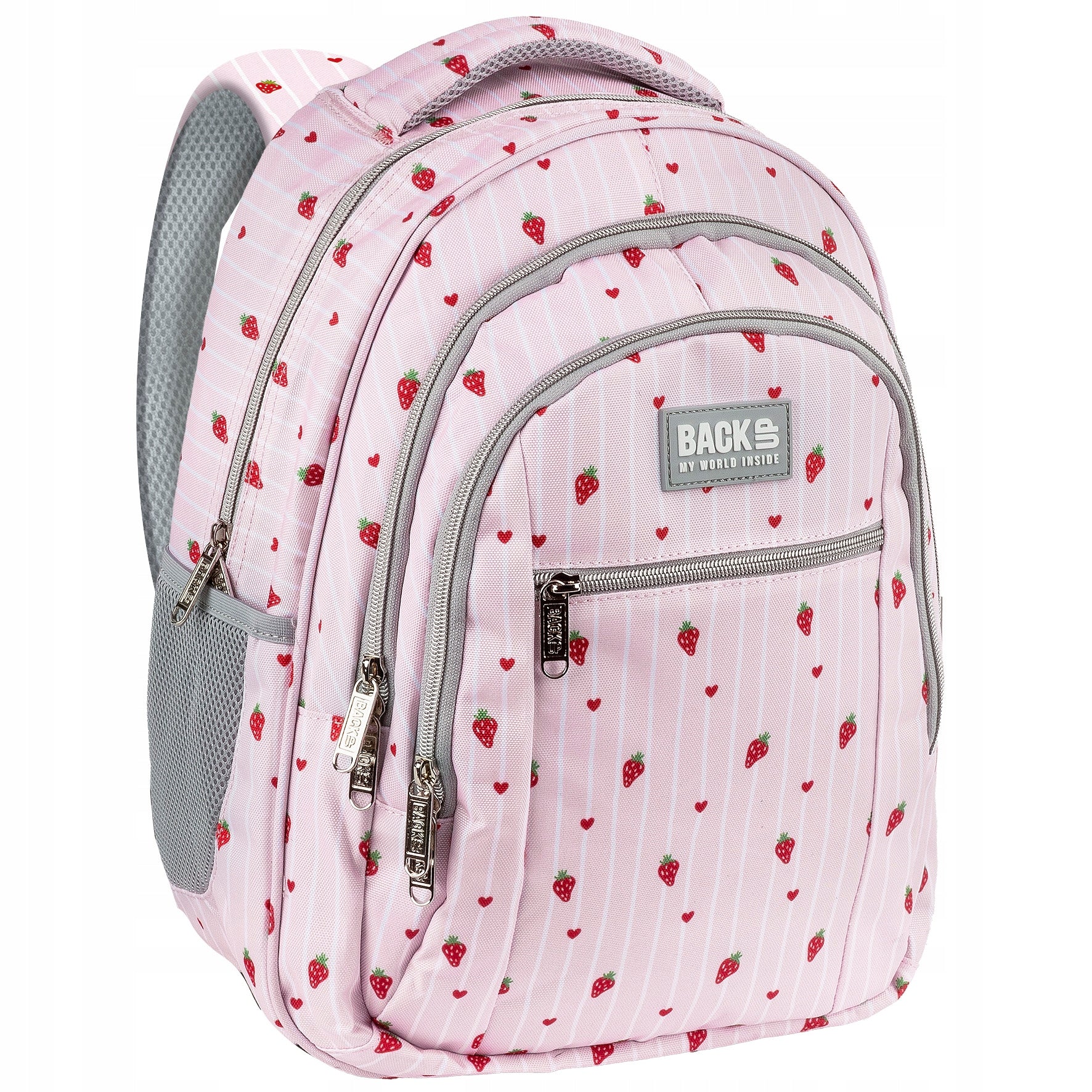 School backpack BackUP 26 L PINK LOVE pink for girls Packaging status original