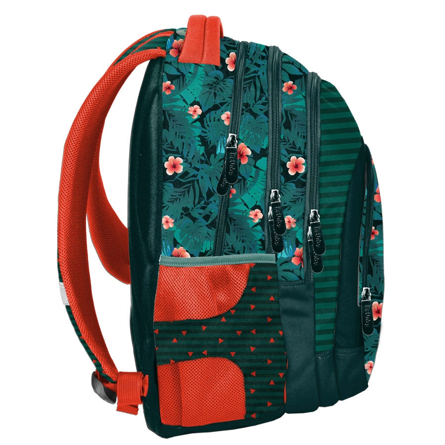 School backpack BeUniq Orange youth flowers Brand BeUniq
