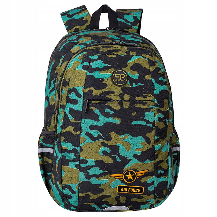 School backpack Coolpack Climber Air Force for boys 25 liters 2 compartments Brand CoolPack