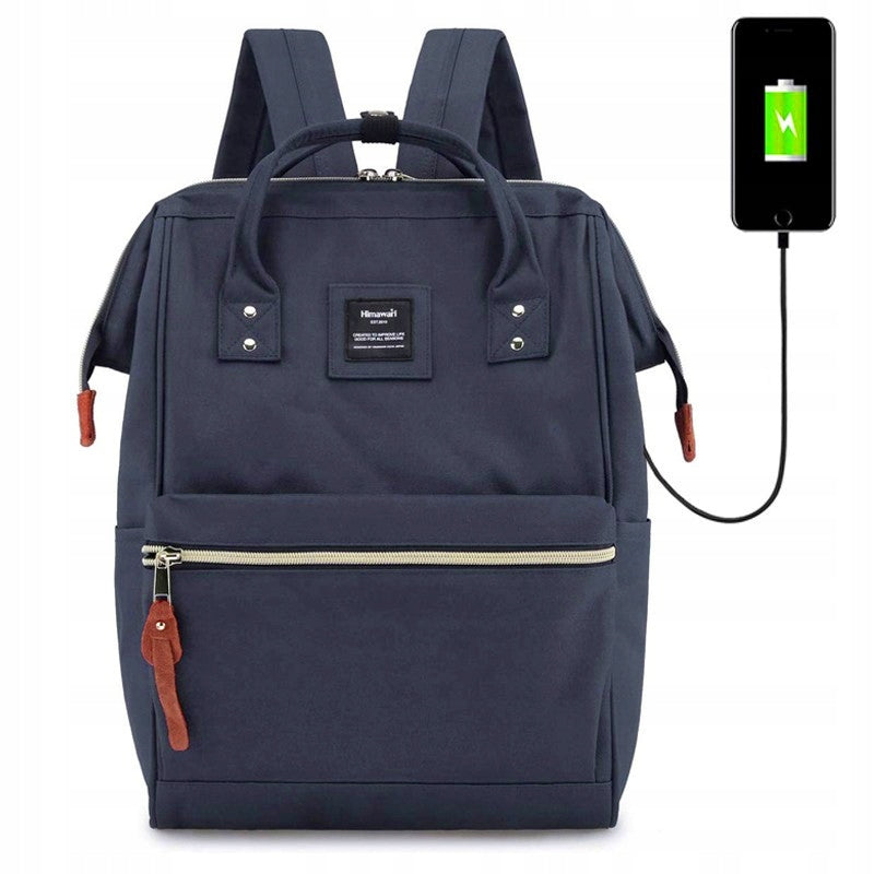 School backpack Himawari 9001 navy USB