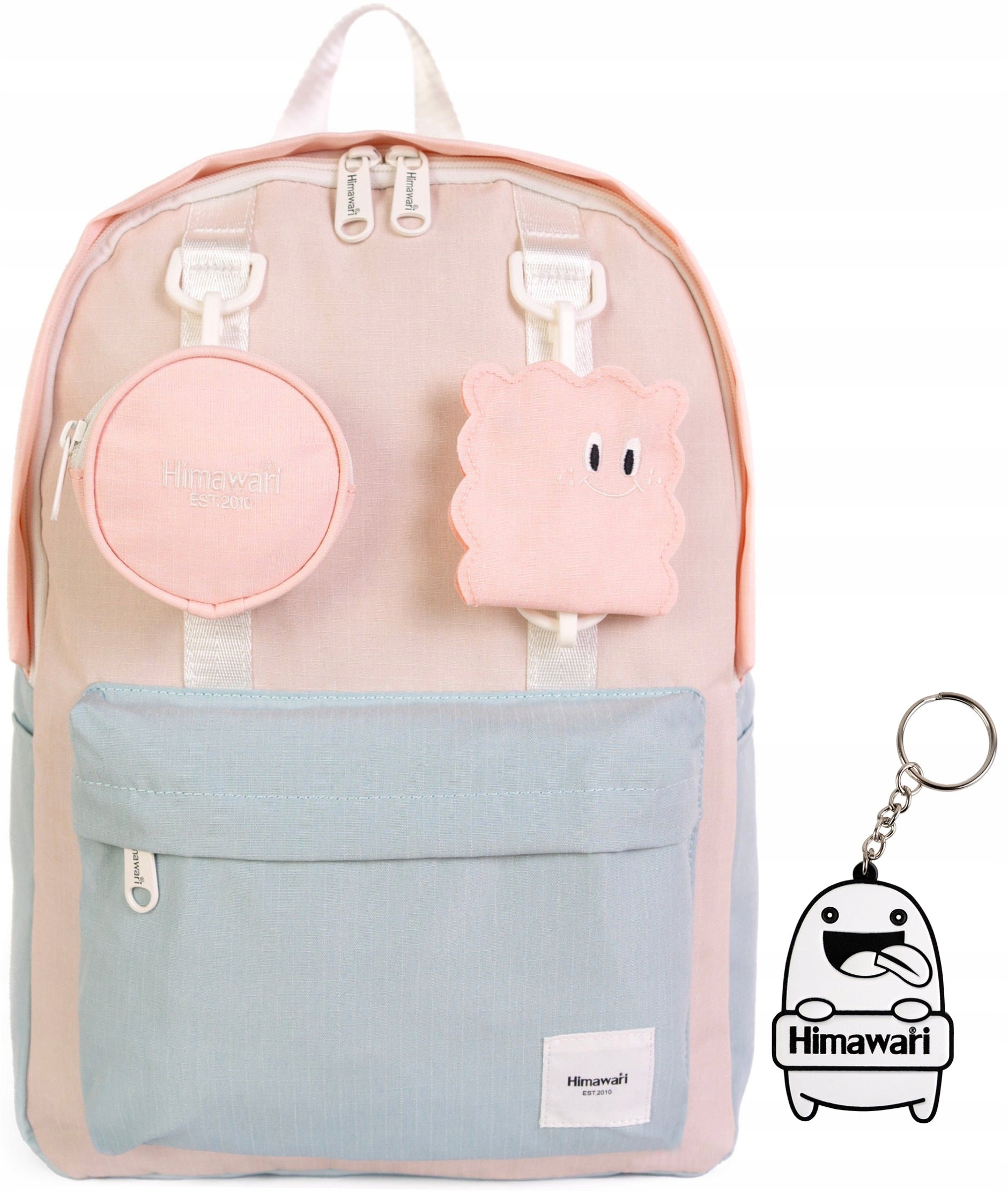 School backpack Himawari Pupil - for girl boy small Light pink