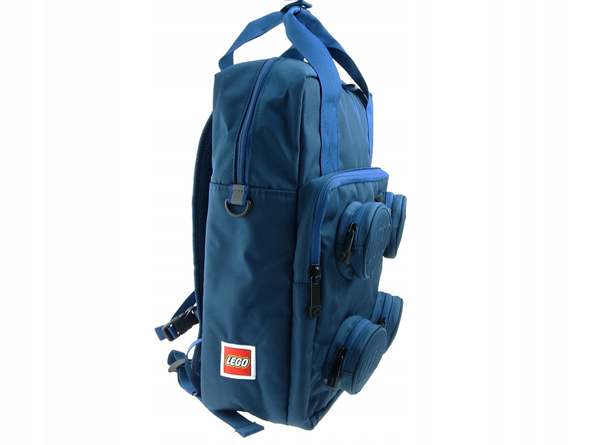 School backpack LEGO Brick 2x2 black 20205-0140 blue 15L Manufacturer code L-20-205-0140 earth blue