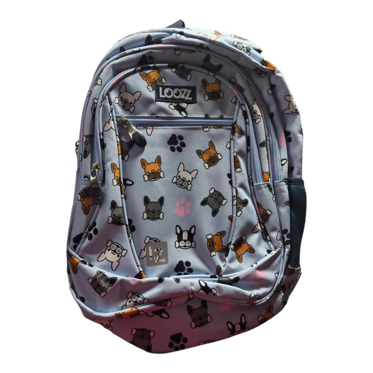 School backpack LOOZZ Dog Bulldogs 3-chamber A4 ergonomic Brand LOOZZ