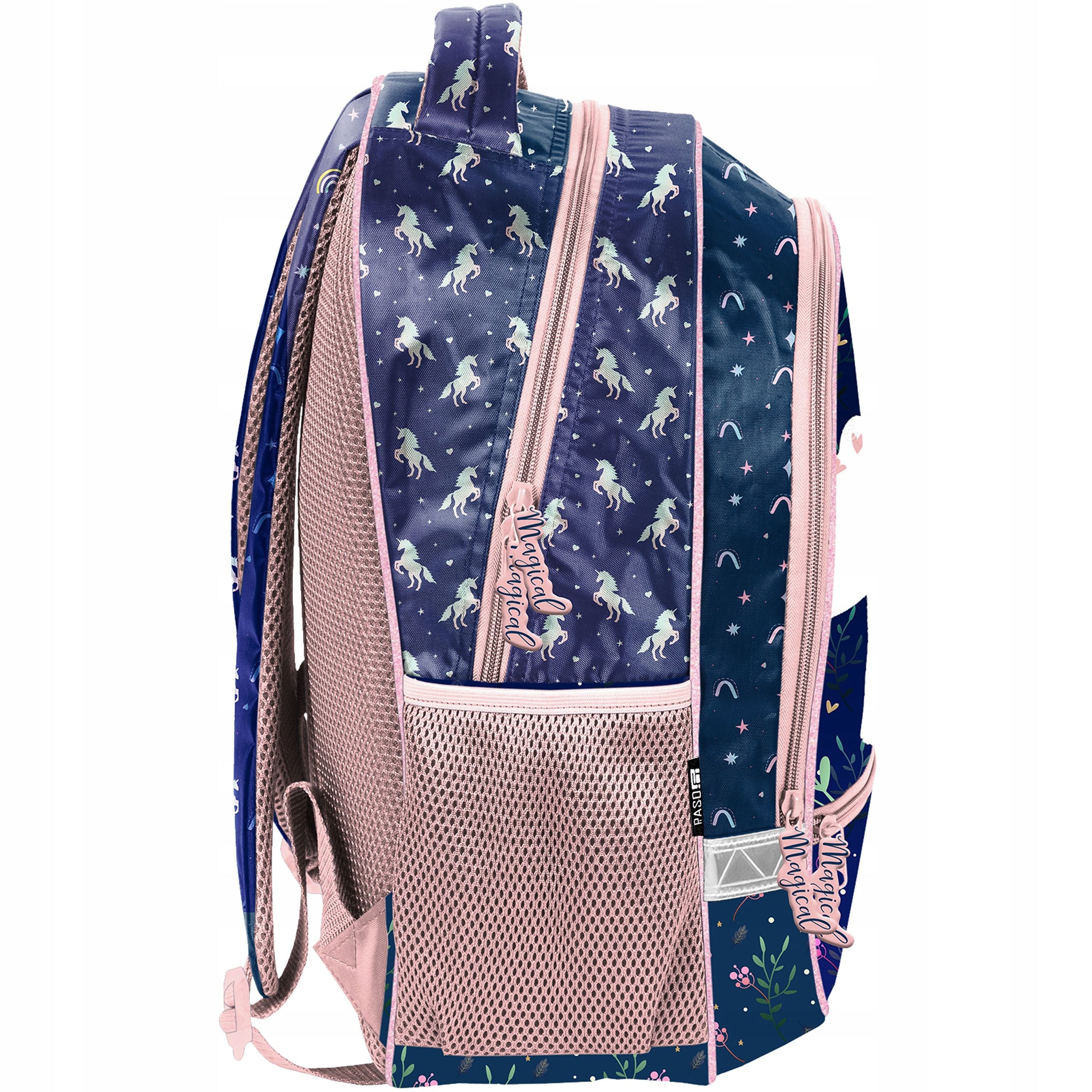 School backpack Paso multi-chamber large (A4 size) unicorns 18 l Manufacturer code PP23JN-260