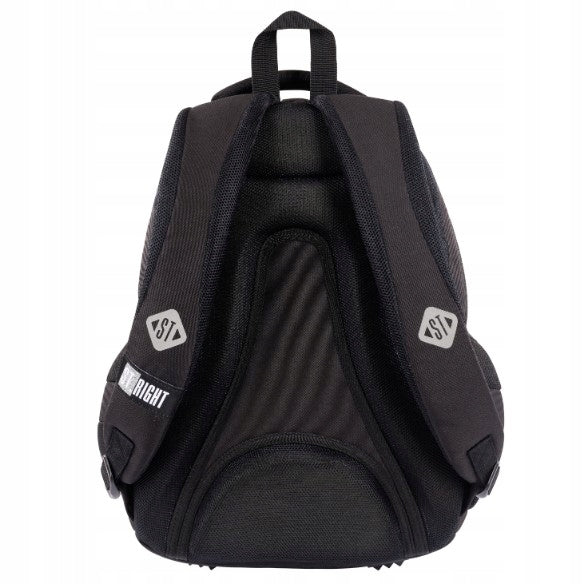 School backpack St.Right black multi-chamber 4-chamber 23 l cats Brand St.Right