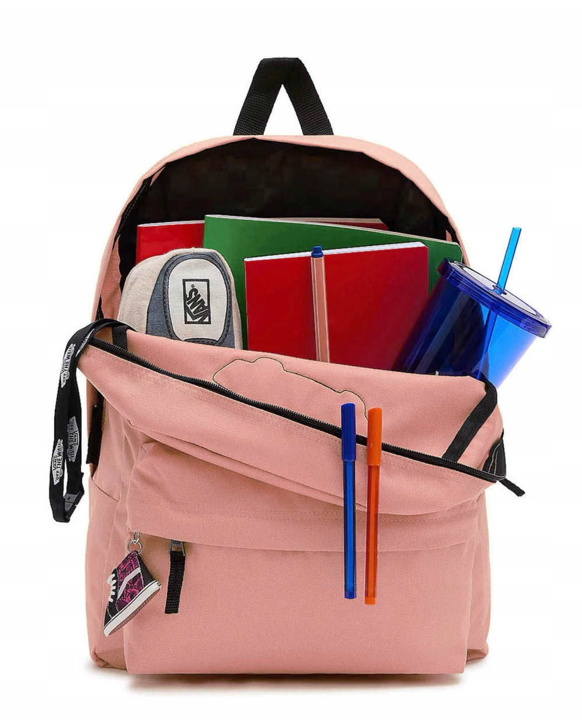 School backpack Vans apricot roses for school sports gift for the holidays Brand Vans
