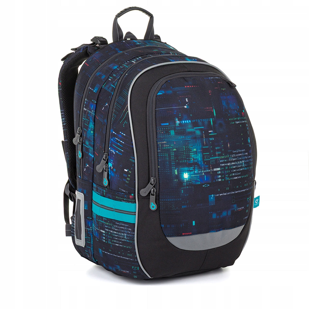 School backpack digital world Topgal CODA 26021 2-4 computer class pattern