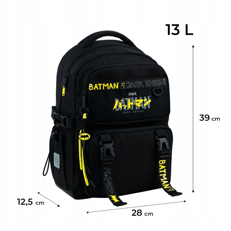 School backpack for boy 6-12 years black orthopedic Batman Kite Manufacturer code DC26-1022M