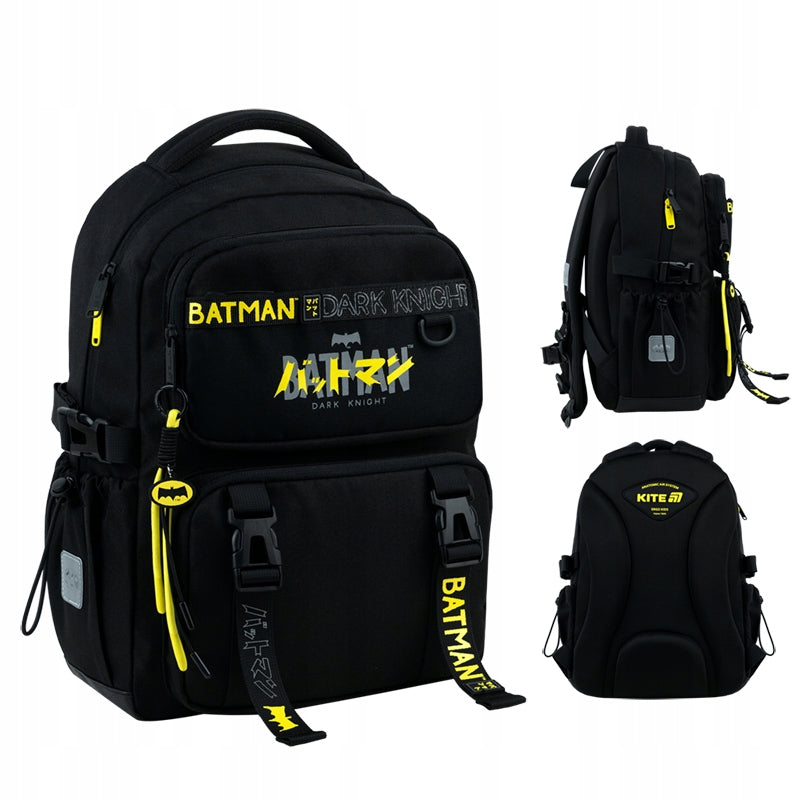 School backpack for boy 6-12 years black orthopedic Batman Kite