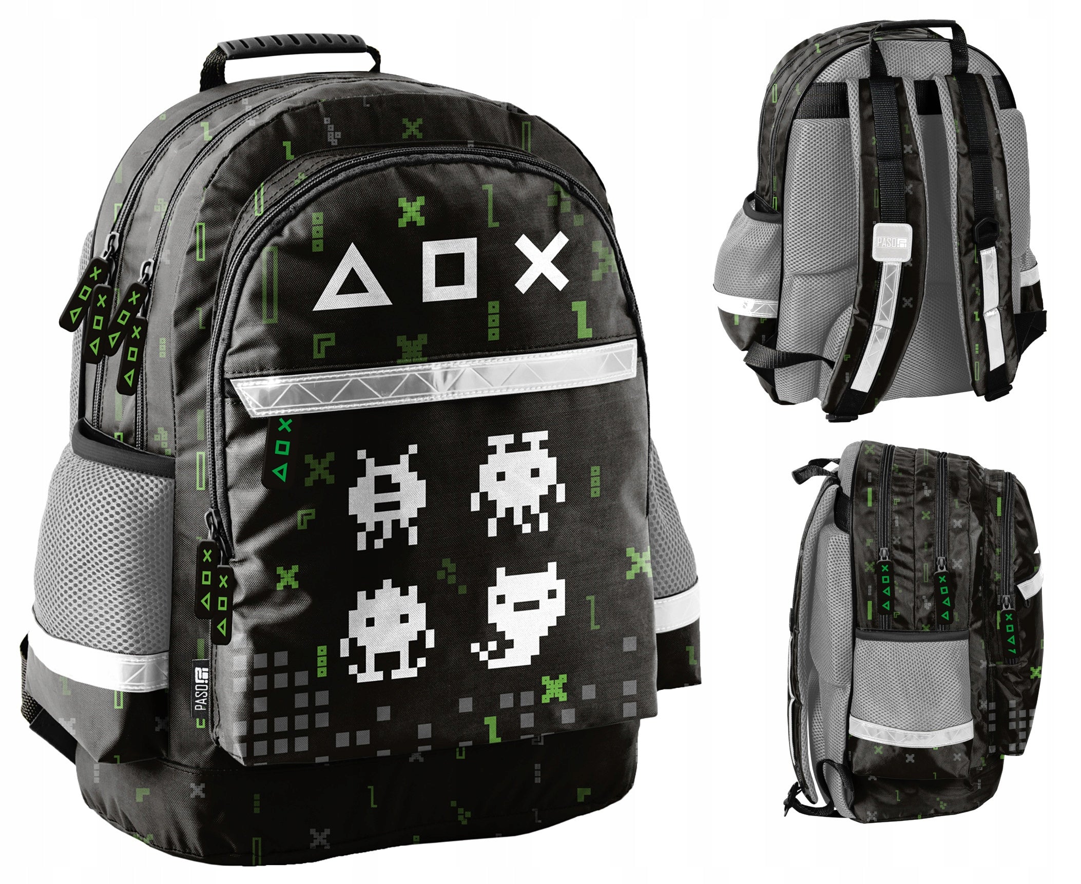 School backpack for boys Gaming 1-3 class black Brand Paso