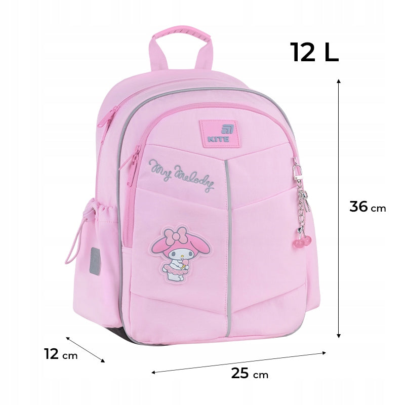 School backpack for girls 6years pink large pockets My Melody Kite Manufacturer code HK26-771S