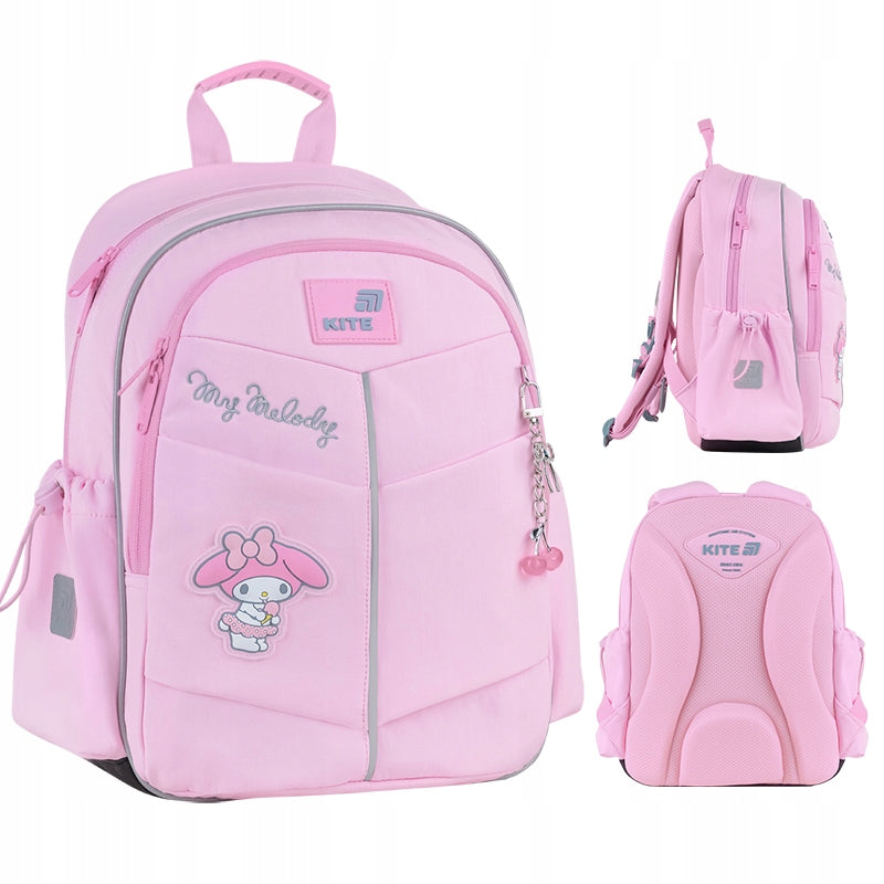 School backpack for girls 6years pink large pockets My Melody Kite