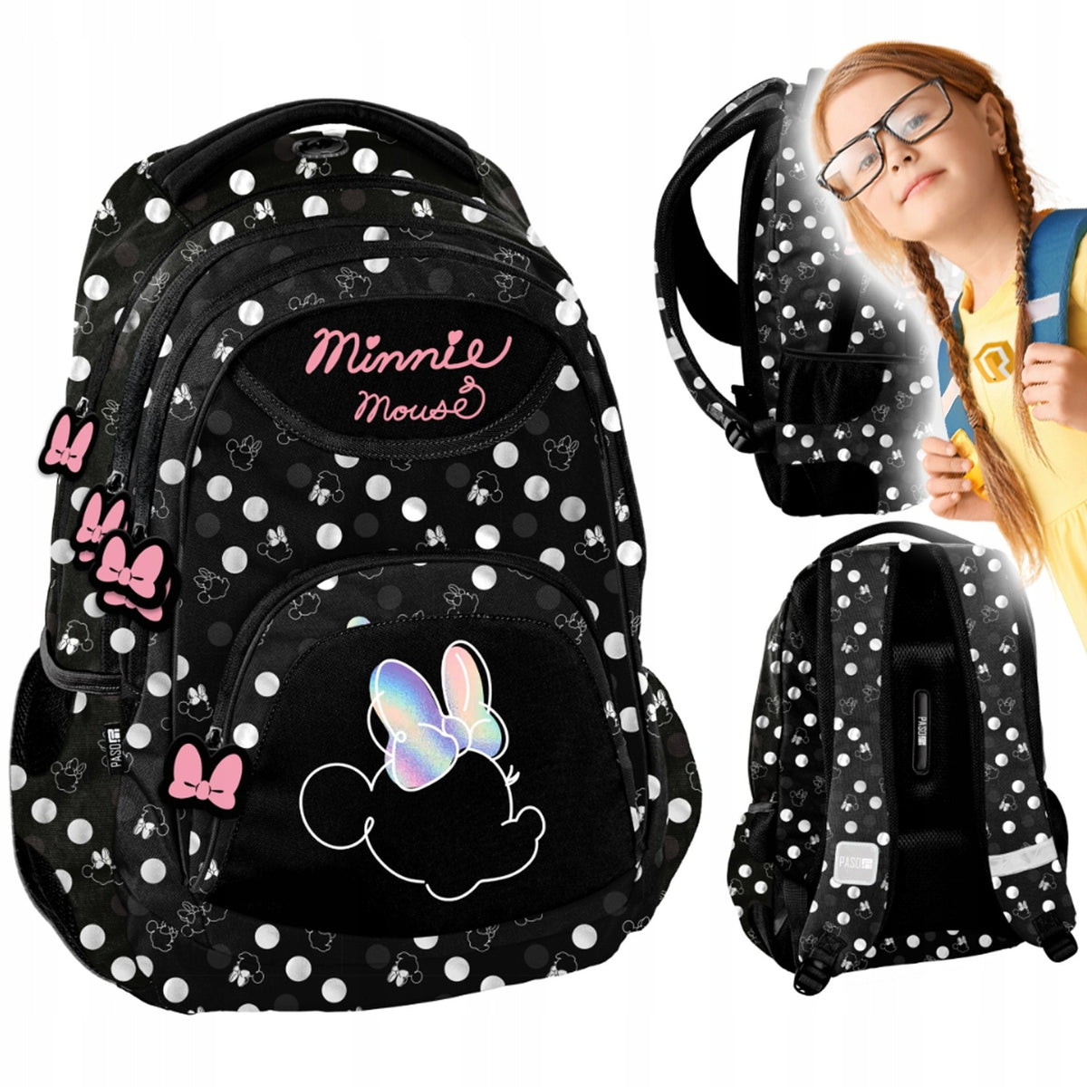 School backpack for girls Minnie Mouse