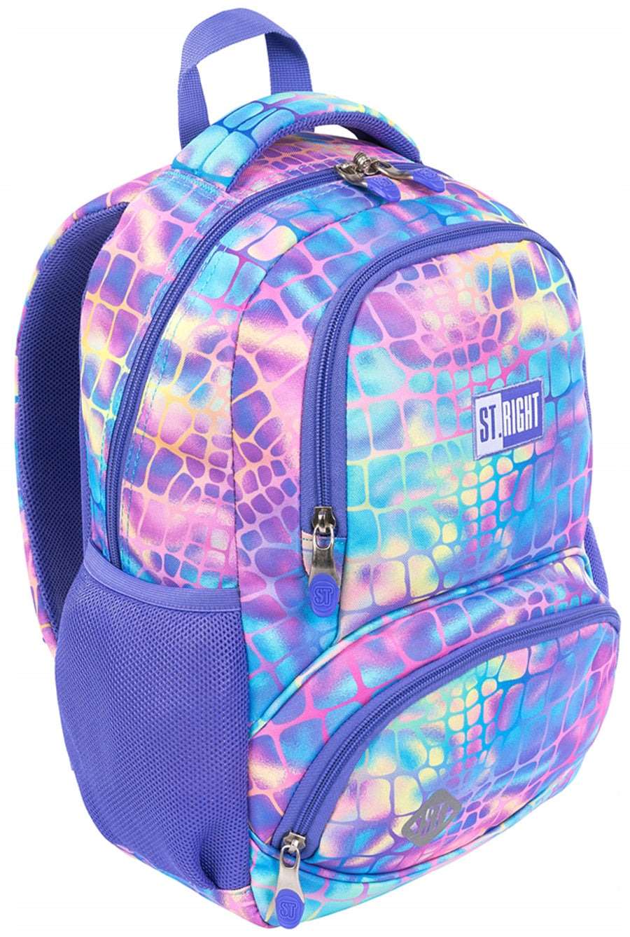School backpack for girls St.Right Pastel Snake Brand St.Right