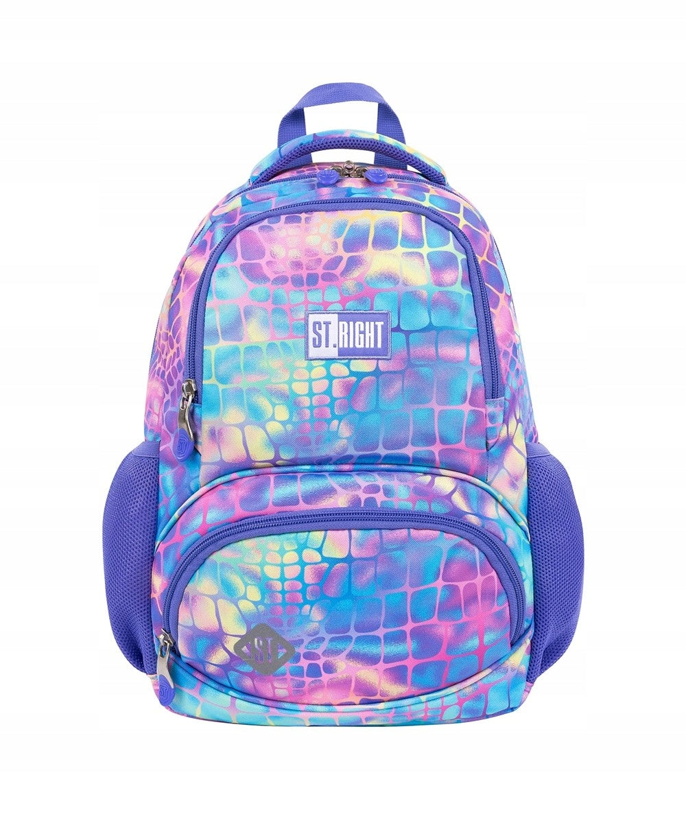 School backpack for girls St.Right Pastel Snake Manufacturer code 5903235653193