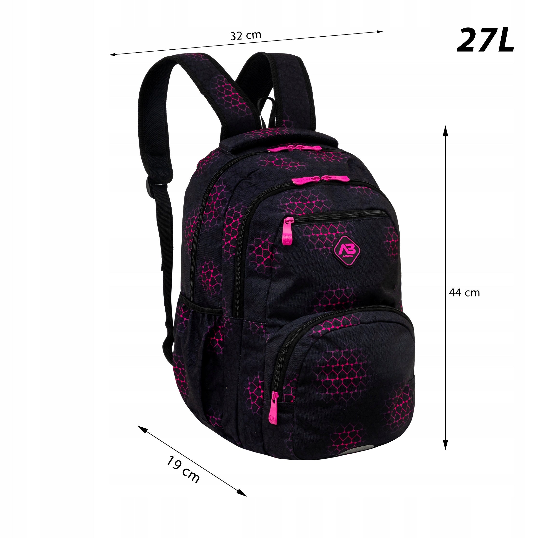 School backpack for girls astrabag PINK HEARTS Brand AstraBag
