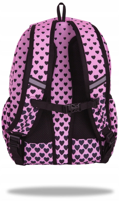 School backpack for grades 4-8 Pick Pink Marshmallow CoolPack hearts in pink Brand CoolPack