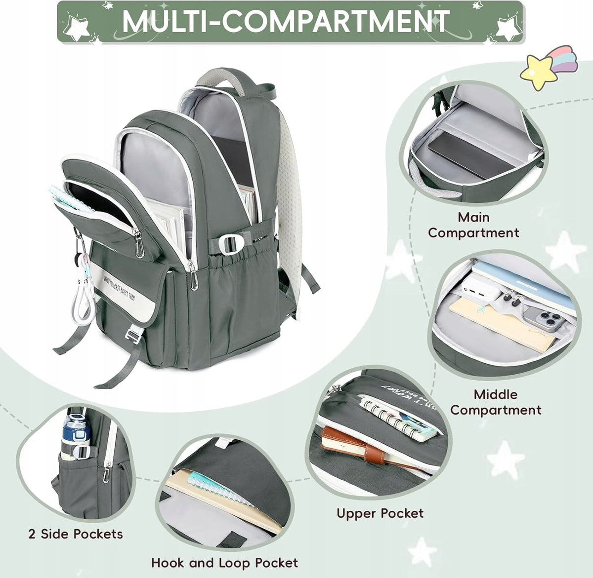 School backpack for teenagers, girls, school backpack, large Brand no brand