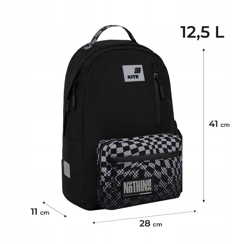 School backpack youth black for boys anatomical back 12l Kite Manufacturer code K26-949M-2