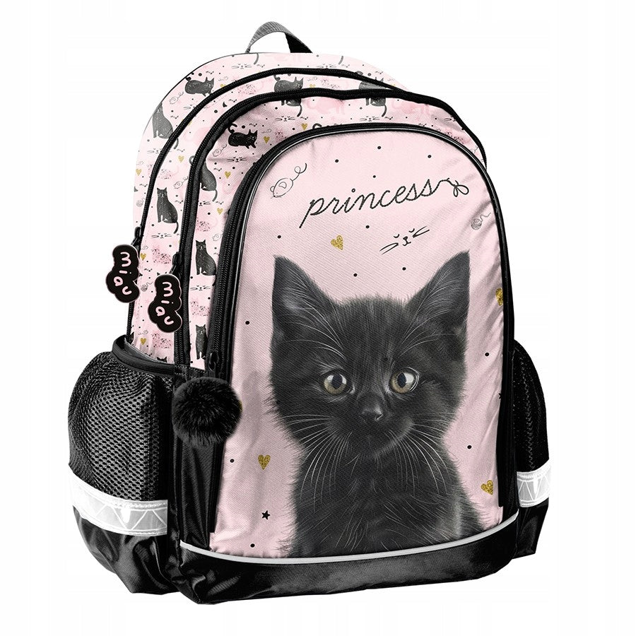 School satchel BACKPACK Black Cat Kitten | Class 1-3 Manufacturer code PP26BC-081