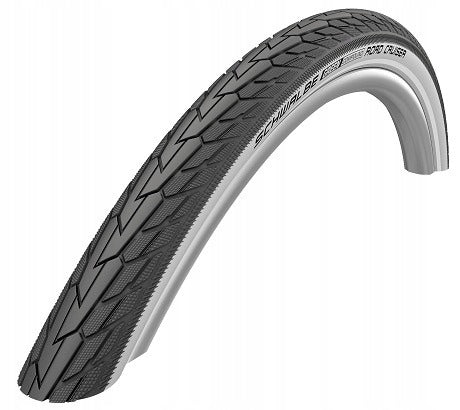 Fahrradreifen 28" Schwalbe Road Cruiser HS 484, Active Wired 42-622 Whitewall-Reflex
