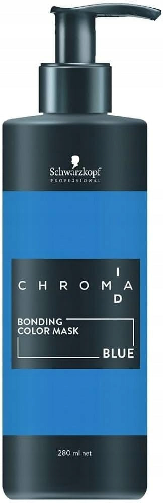 Blaue Maske Schwarzkopf Professional Chromaid Blue, 280 ml