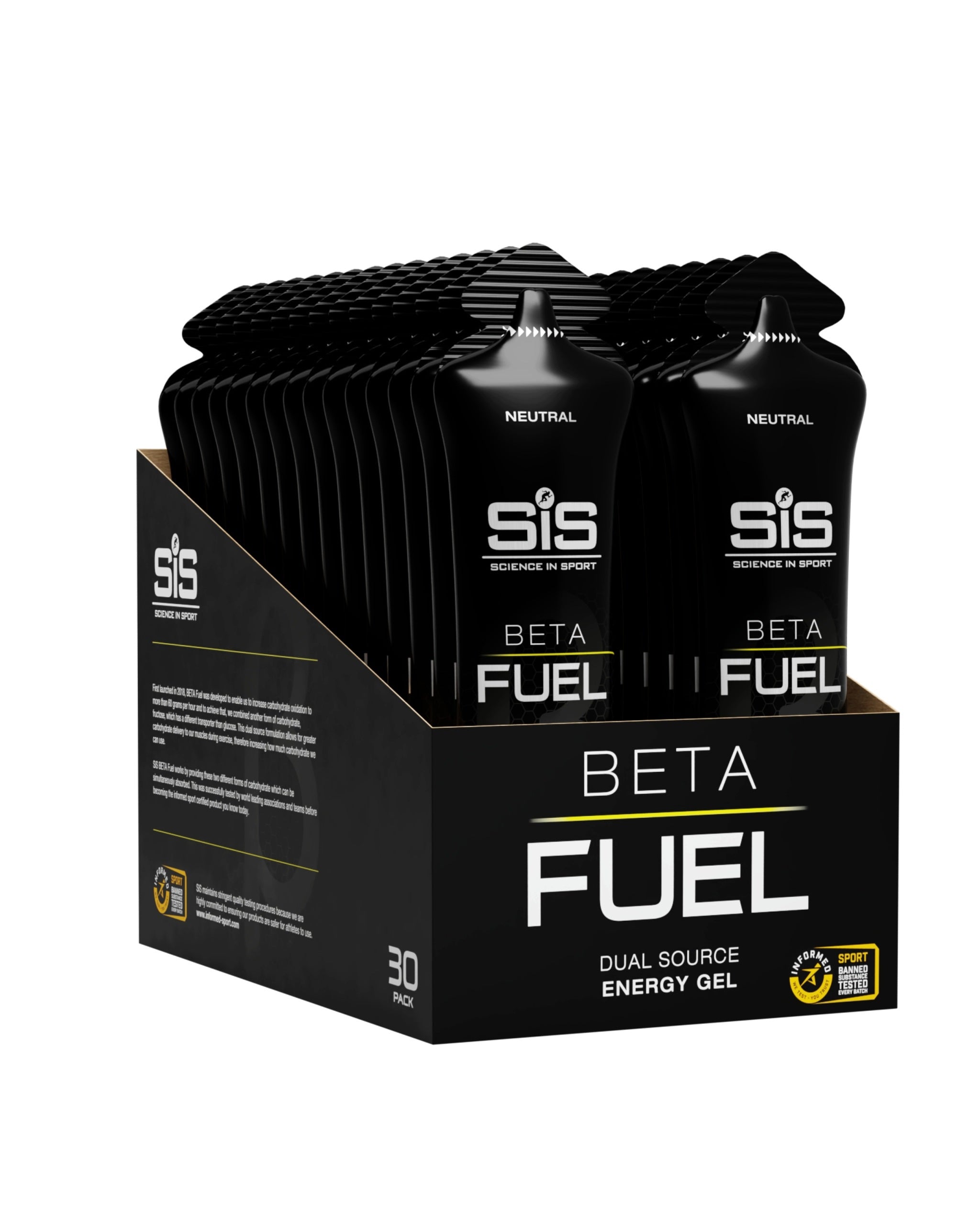 Science in Sport BETA Fuel Gel Flavourless 30 Pack