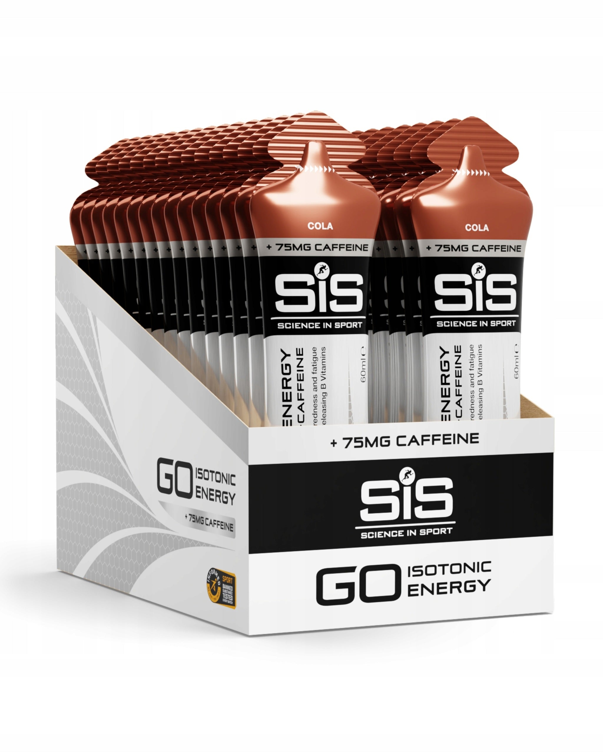 Science in Sport GO Energy + Caffeine Gel Cola 30 Pack