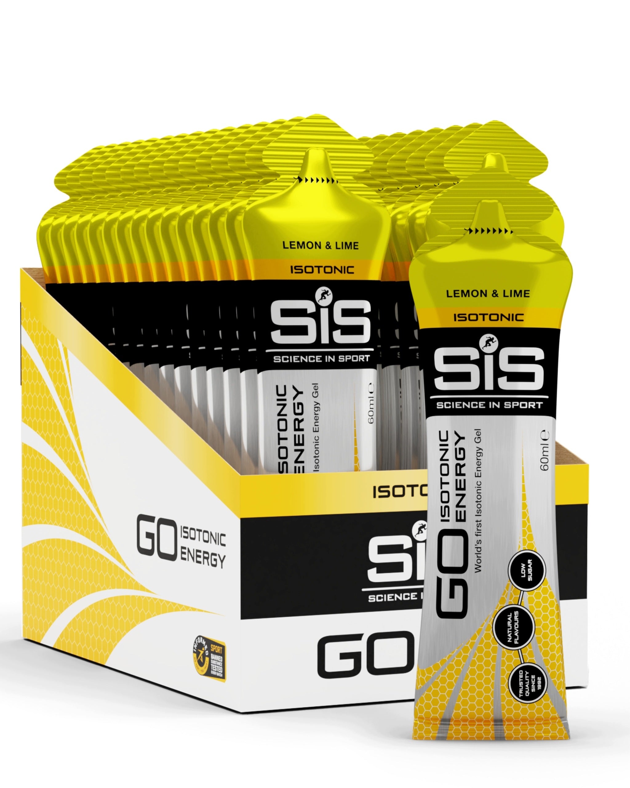 Science in Sport GO Isotonic Energy Gel Lemon Lime 30 Pack