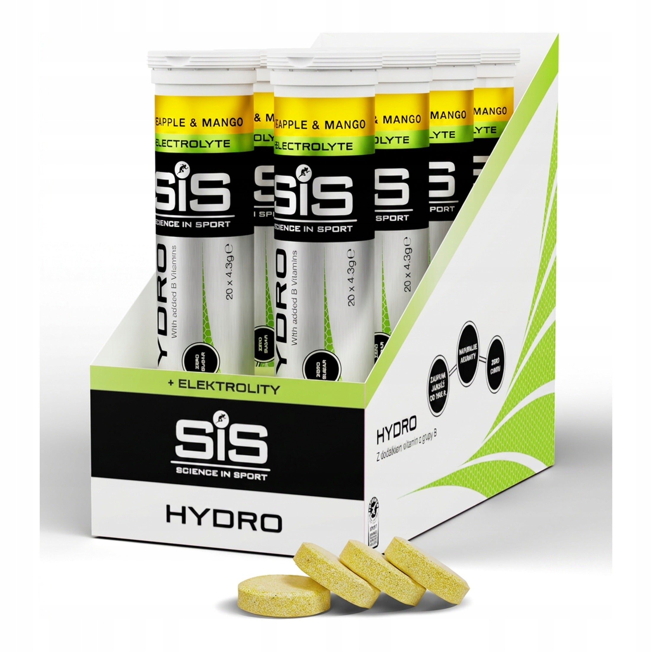 Science in Sport Hydro Electrolytes Pineapple Mango 8x20 Tabs