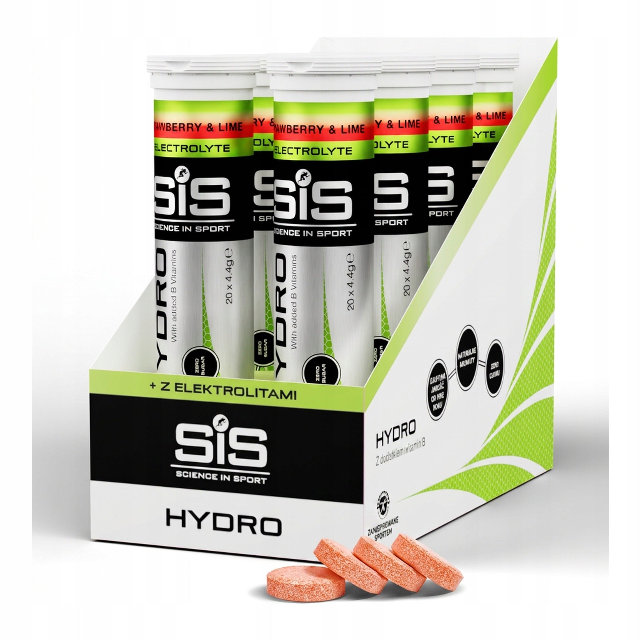 Science in Sport Hydro Electrolytes Strawberry Lime 8x20 Tabs