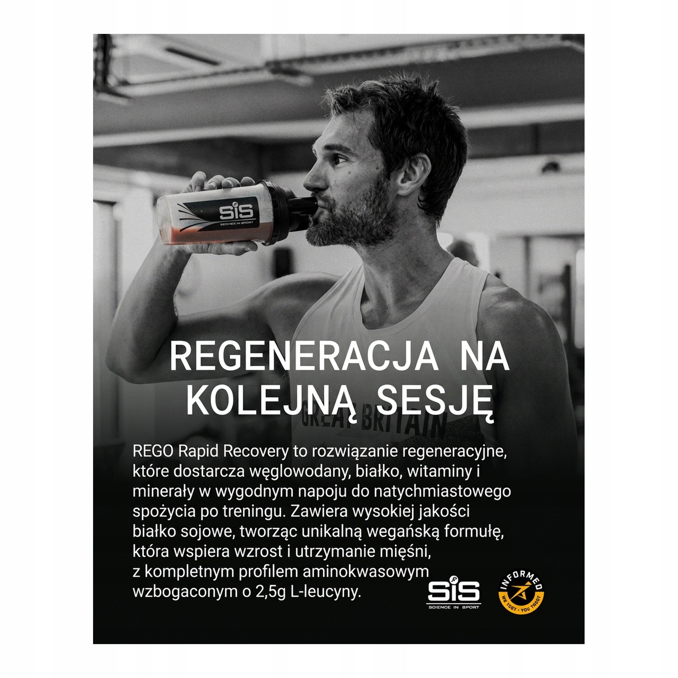 Science in Sport REGO Rapid Recovery Vanilla 500g Expiration date not specified